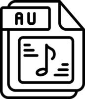AU Line Icon Design vector