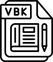 VBK Line Icon Design vector