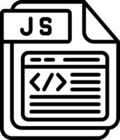 JS Line Icon Design vector