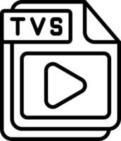 TVS Line Icon Design vector