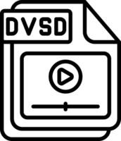 DVSD Line Icon Design vector