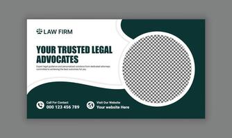 Law firm services social media post design or law consulting web banner template, and Instagram post or square flyer template vector