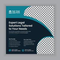 Law firm services Social media posts and law consulting square flyer or web banner template design., law consultation web banner. vector