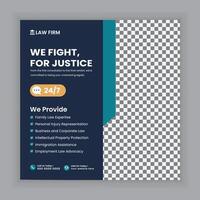 Law firm services Social media posts and law consulting square flyer or web banner template design., law consultation web banner. vector