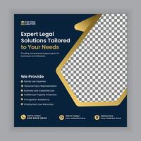 Law firm services Social media posts and law consulting square flyer or web banner template design., law consultation web banner. vector