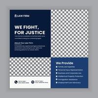 Law firm services Social media posts and law consulting square flyer or web banner template design., law consultation web banner. vector