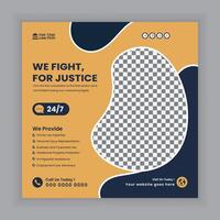 Law firm services Social media posts and law consulting square flyer or web banner template design., law consultation web banner. vector