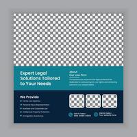 Law firm services Social media posts and law consulting square flyer or web banner template design., law consultation web banner. vector