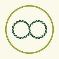 Round ropes trendy icon beautiful abstract art illustration colorful background vector