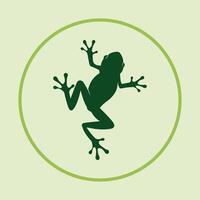 Frog icon abstract background art illustration colorful design vector