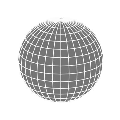 Disco ball in 3d style isolated on white background. 3d disco ball background with stars and glitter. Music dance illustration.