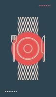 Influencers ( Food Vlogger) Vertical Business Card template