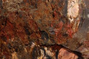 macro stone mineral jasper on black background photo