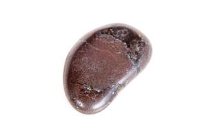 Macro mineral stone jasper on a white background photo