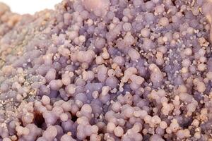 Macro stone cobalt calcite mineral on white background photo