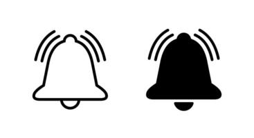 Notification ringing bell icon in generic style. Alert, alarm concept vector