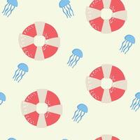 Underwater sea plants pattern. Seamless pattern for textile and fabric vector