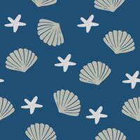 Underwater sea plants pattern. Seamless pattern for textile and fabric vector