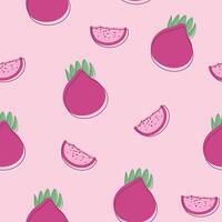 Seamless fruits pattern. Trendy hand drawn textures. Modern abstract design for fabric, paper, cover, interior decor and other users. vector