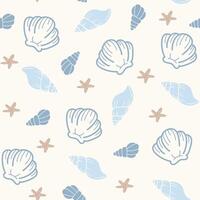 Underwater sea plants pattern. Seamless pattern for textile and fabric vector