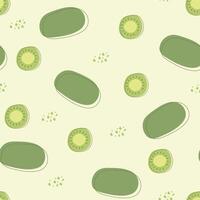 Seamless fruits pattern. Trendy hand drawn textures. Modern abstract design for fabric, paper, cover, interior decor and other users. vector
