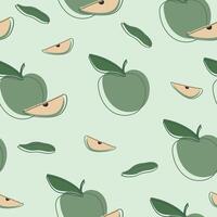 Seamless fruits pattern. Trendy hand drawn textures. Modern abstract design for fabric, paper, cover, interior decor and other users. vector