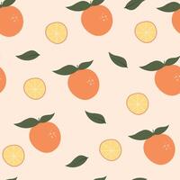 Seamless fruits pattern. Trendy hand drawn textures. Modern abstract design for fabric, paper, cover, interior decor and other users. vector