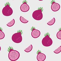 Seamless fruits pattern. Trendy hand drawn textures. Modern abstract design for fabric, paper, cover, interior decor and other users. vector