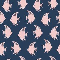 Underwater sea plants pattern. Seamless pattern for textile and fabric vector
