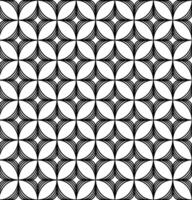 Seamless texture in the form of an abstract geometric lattice pattern in black on a white background vector