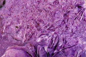 Macro stone mineral Charoite on a white background photo