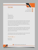 Letterhead Design Template vector