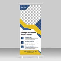 Roll Up Banner Template vector