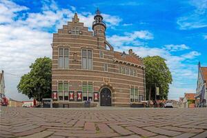 Image from the city center of the small Dutch town of Ouddorp near Rotterdam photo
