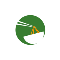 Logo of a bowl showing noodles picked up with chopsticks, perfect for noodle, fast food, instant food, restaurant, cafe, bar, etc. png