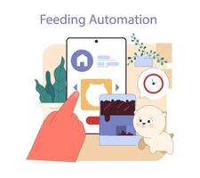 Feeding Automation concept. vector
