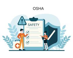 Workers ensure safety compliance, maintaining workplace standards with precision and care vector