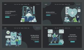 Biohacking. Flat Illustration vector