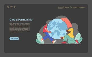 Global collaboration illustrated. Diverse hands shaping a better world. vector