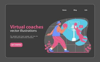 Master your jump shot with guidance from virtual coaches. vector