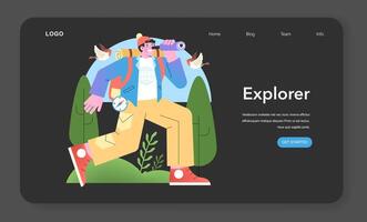 Explorer Archetype illustration. Vibrant and dynamic representation. vector