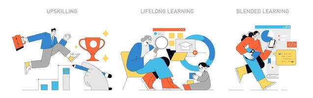 Continuous Learning concept. illustration. vector