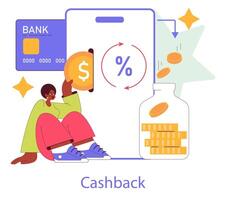 Loyalty Program And Reward. Flat Illustration vector