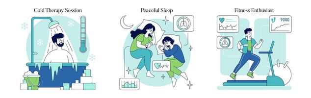 Biohacking. Flat Illustration vector