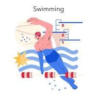 Olympic Games. Flat Illustration vector