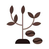 Coffer Tree Flat Icon Design vector