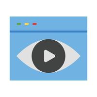 Vision Flat Icon Design vector