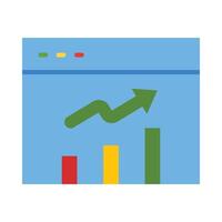 Trending Flat Icon Design vector