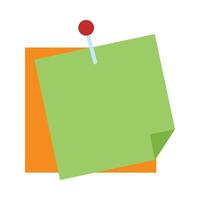 Sticky Notes Flat Icon Design vector