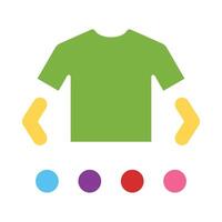 Outfit Flat Flat Icon Design vector
